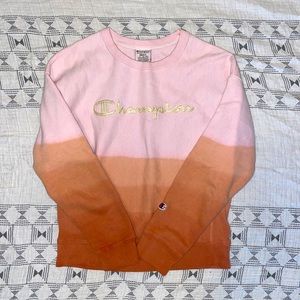Ombré champion crew neck! Like Brand New!